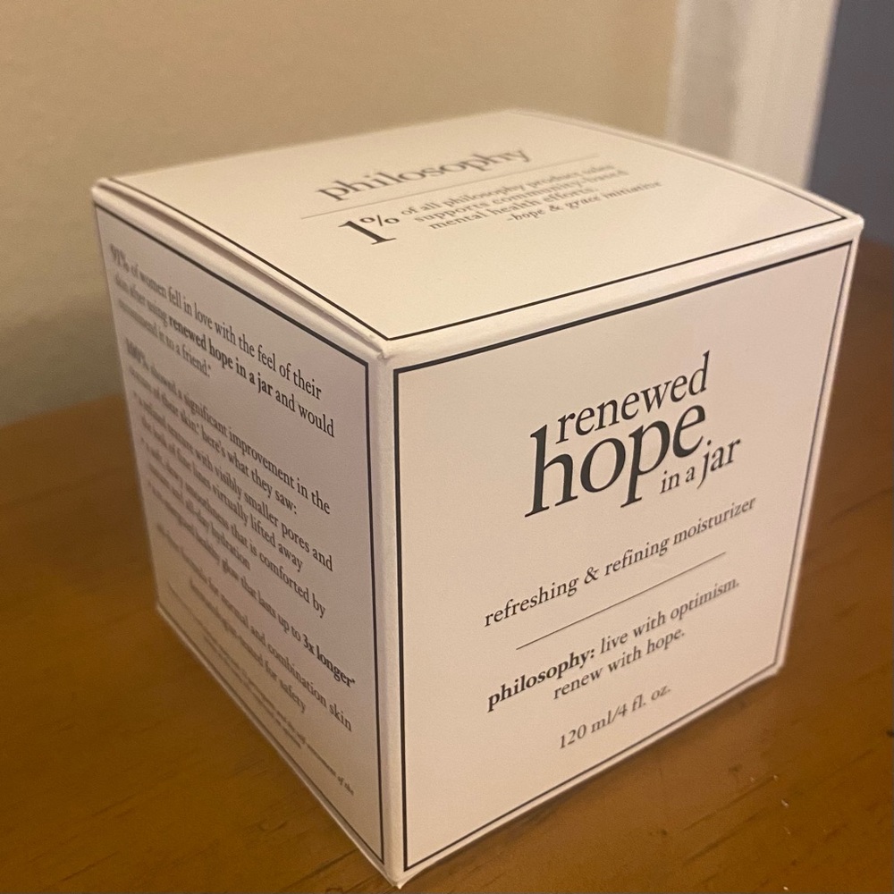 Philosophy Renewed Hope in a jar